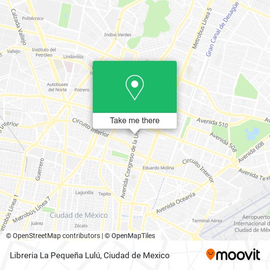 Mapa de Libreria La Pequeña Lulú