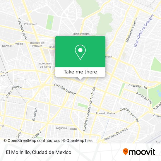 El Molinillo map