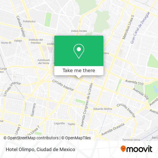 Mapa de Hotel Olimpo