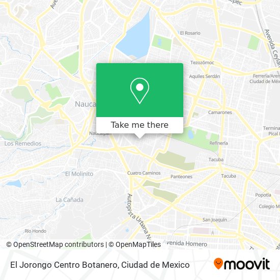 El Jorongo Centro Botanero map