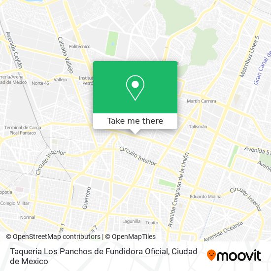 Taqueria Los Panchos de Fundidora Oficial map