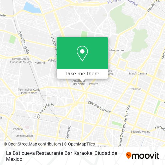 Mapa de La Baticueva Restaurante Bar Karaoke
