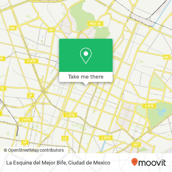 Mapa de La Esquina del Mejor Bife, Avenida Joyas Estrella 07810 Gustavo A Madero, Distrito Federal