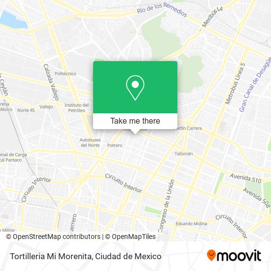 Tortilleria Mi Morenita map