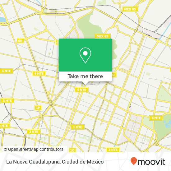 La Nueva Guadalupana, Moctezuma Aragón 07000 Gustavo a Madero, Ciudad de México map