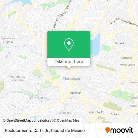 Reclutamiento Carl's Jr. map