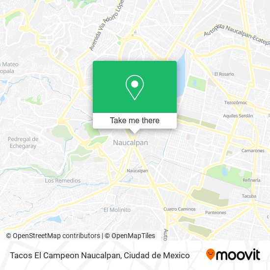 Tacos El Campeon Naucalpan map