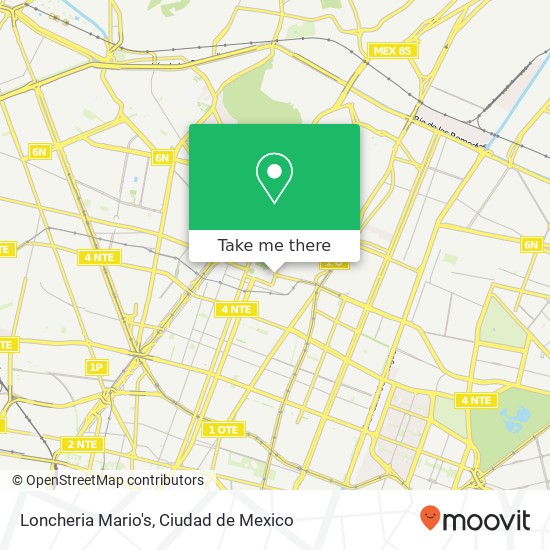 Loncheria Mario's, 5 de Febrero Norte-Basílica de Guadalupe 07050 Gustavo A Madero, Distrito Federal map