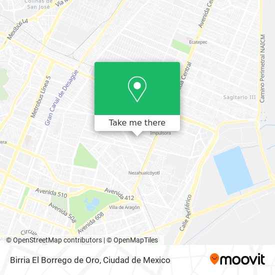 How to get to Birria El Borrego de Oro in Tlalnepantla by Bus or Metro?