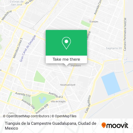 Tianguis de la Campestre Guadalupana map