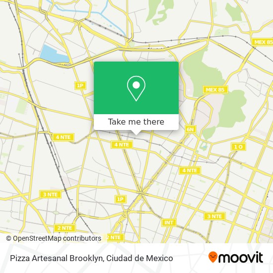 Mapa de Pizza Artesanal Brooklyn