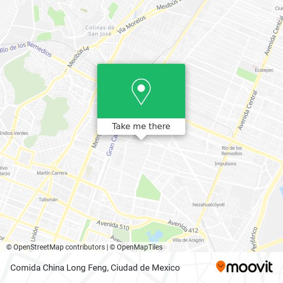 Comida China Long Feng map