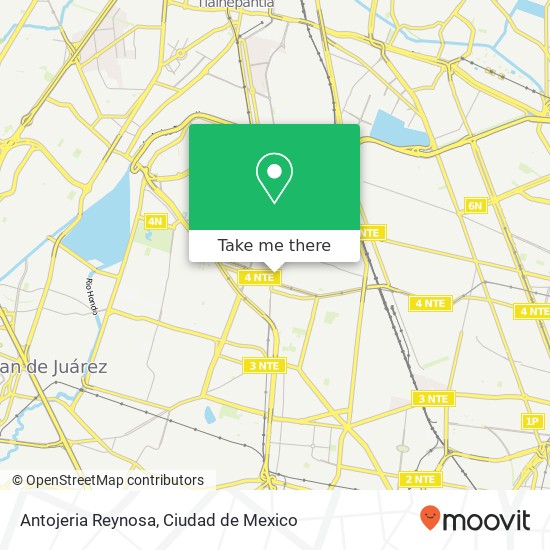 Antojeria Reynosa, Refinería Minatitlán Reynosa Tamaulipas 02200 Azcapotzalco, Distrito Federal map