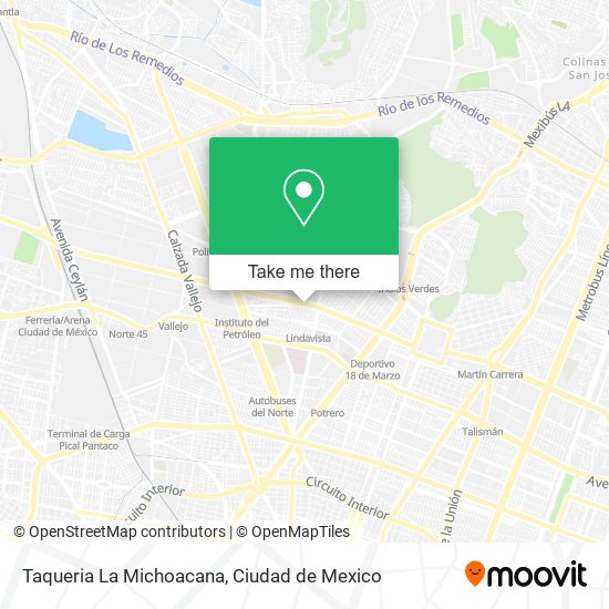 Mapa de Taqueria La Michoacana