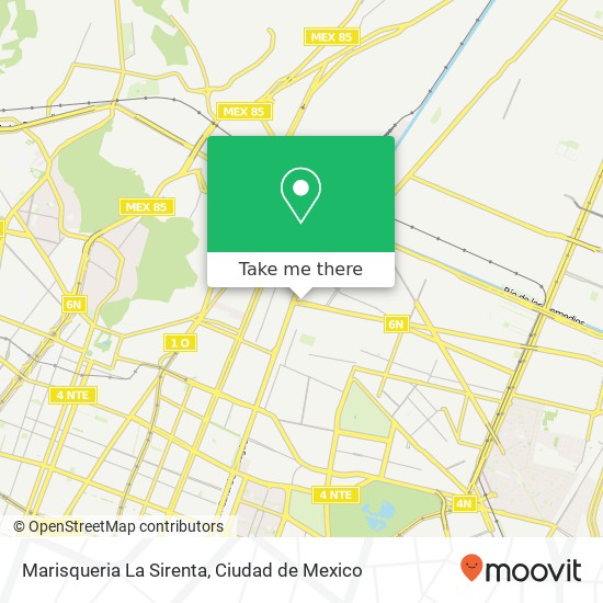 Mapa de Marisqueria La Sirenta, Avenida Villa de Ayala San Felipe de Jesús 07510 Gustavo A Madero, Distrito Federal