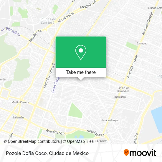 Pozole Doña Coco map