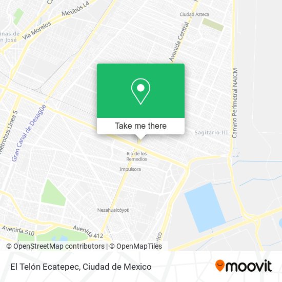 El Telón Ecatepec map