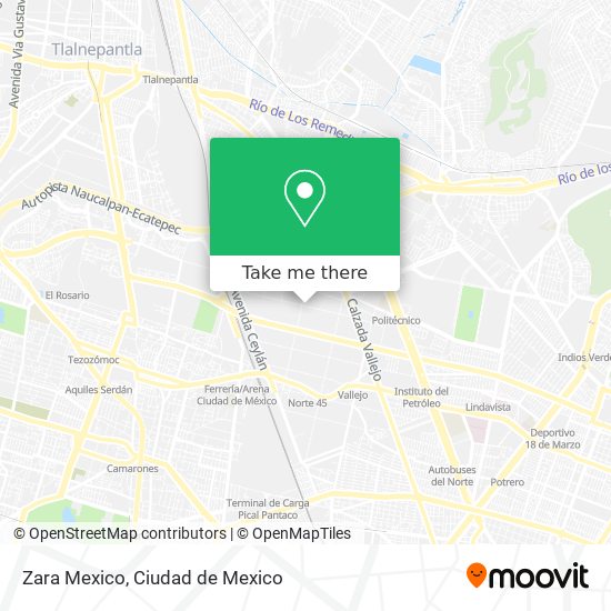How get to Zara Mexico in Tultitlán by Bus, Train Metro?