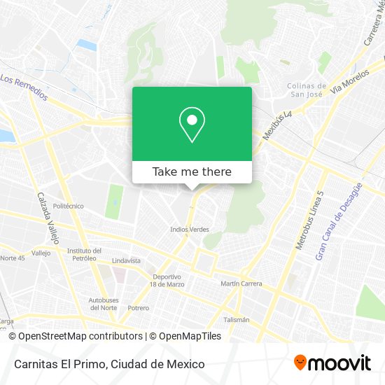 Carnitas El Primo map