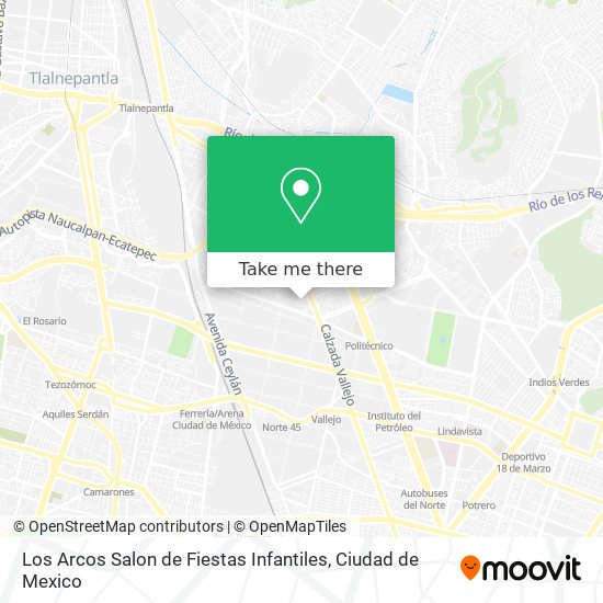 Los Arcos Salon de Fiestas Infantiles map