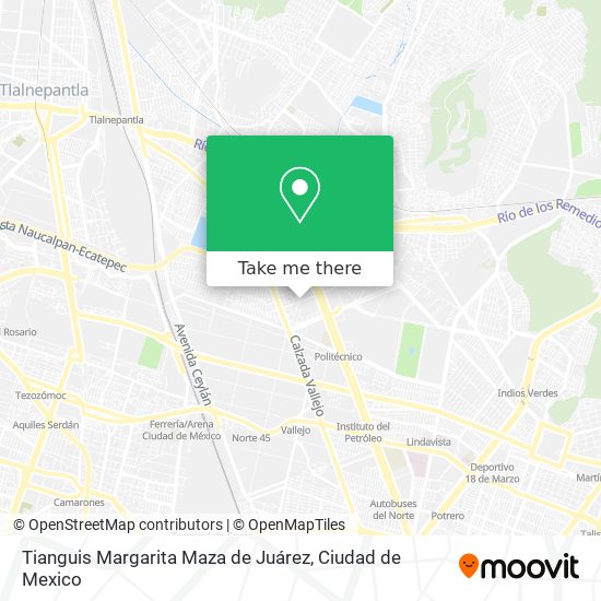 Tianguis Margarita Maza de Juárez map