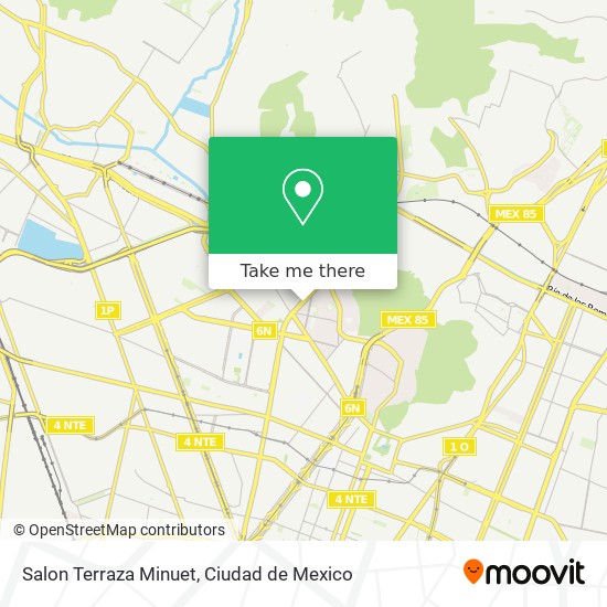 Mapa de Salon Terraza Minuet