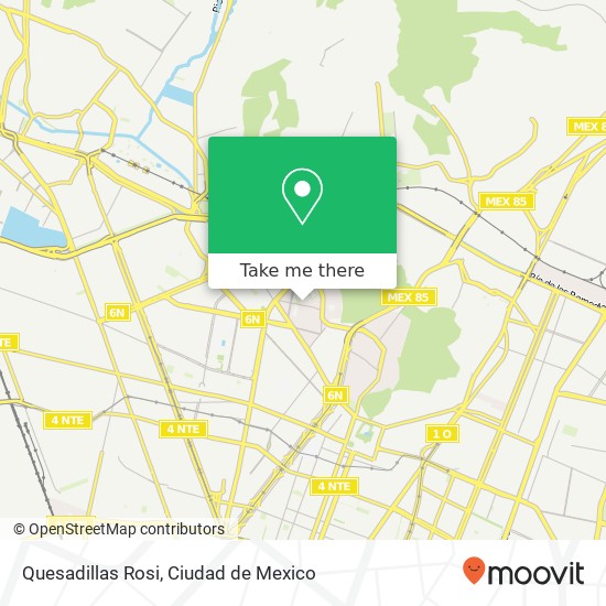 Quesadillas Rosi, Ramiriqui Res Zacatenco 07369 Gustavo A Madero, Distrito Federal map