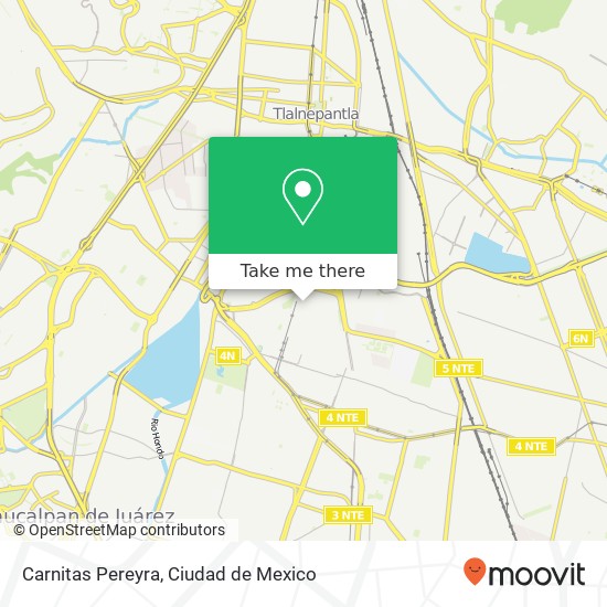 Carnitas Pereyra, Cultura Norte Unidad Hab Xochináhuac 02125 Azcapotzalco, Distrito Federal map