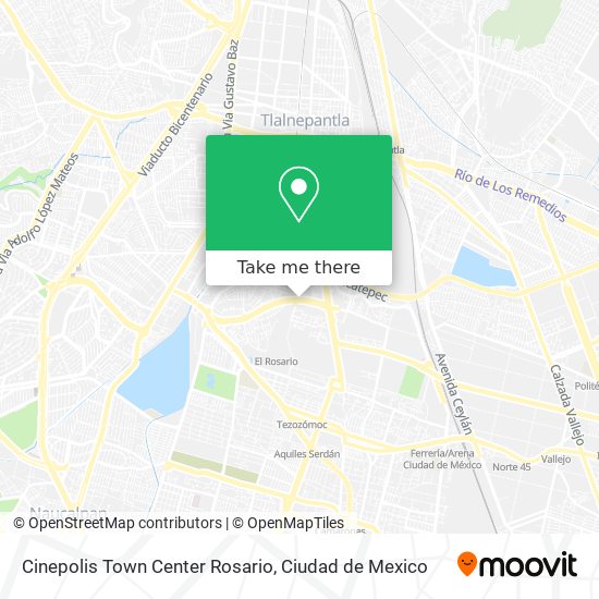 Cinepolis Town Center Rosario map