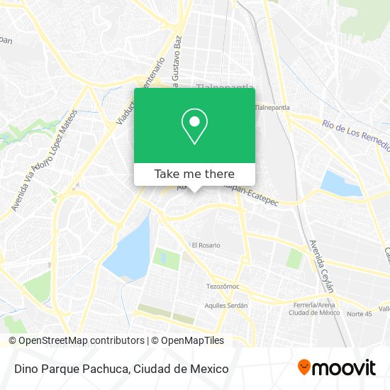 Dino Parque Pachuca map