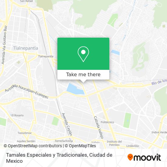 Tamales Especiales y Tradicionales map
