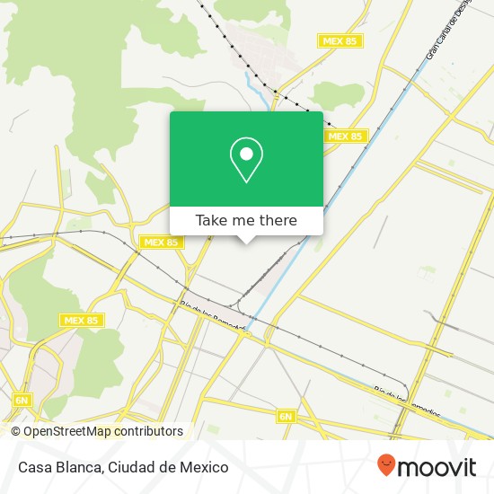 Mapa de Casa Blanca, Calle Cedro Viveros Xalostoc Ecatepec de Morelos