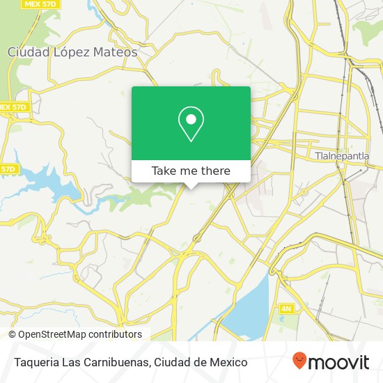 Taqueria Las Carnibuenas, Avenida Benito Juárez 14 Ex Hacienda de Santa Mónica 54050 Tlalnepantla de Baz, Edomex map