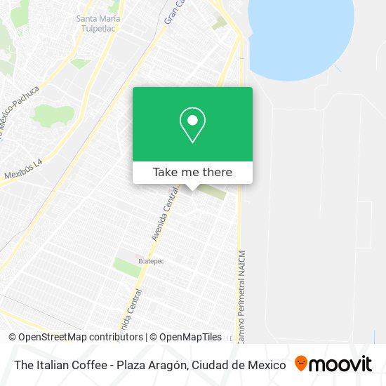 Mapa de The Italian Coffee - Plaza Aragón