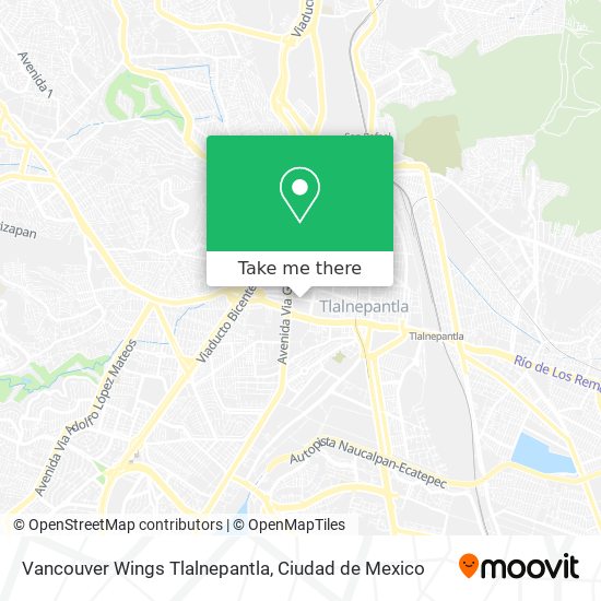 Mapa de Vancouver Wings Tlalnepantla