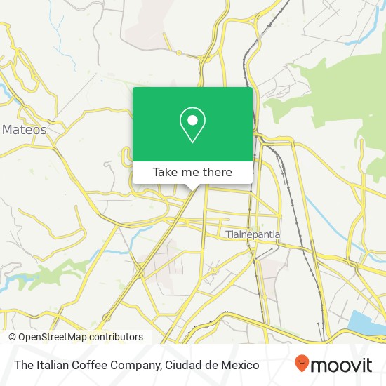 The Italian Coffee Company, Boulevard Manuel Ávila Camacho Benito Juárez 54068 Tlalnepantla de Baz, México map