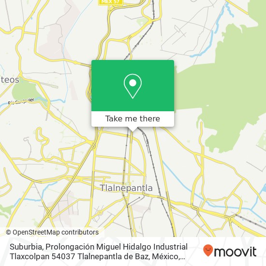 Mapa de Suburbia, Prolongación Miguel Hidalgo Industrial Tlaxcolpan 54037 Tlalnepantla de Baz, México