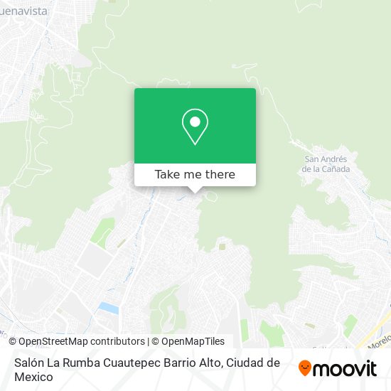 Mapa de Salón La Rumba Cuautepec Barrio Alto