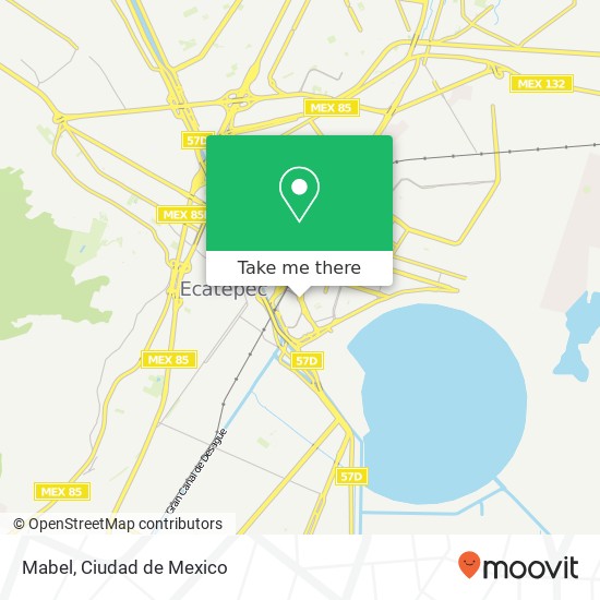 Mapa de Mabel, Avenida Paseo de las Américas Sosa Texcoco 55118 Ecatepec de Morelos, México