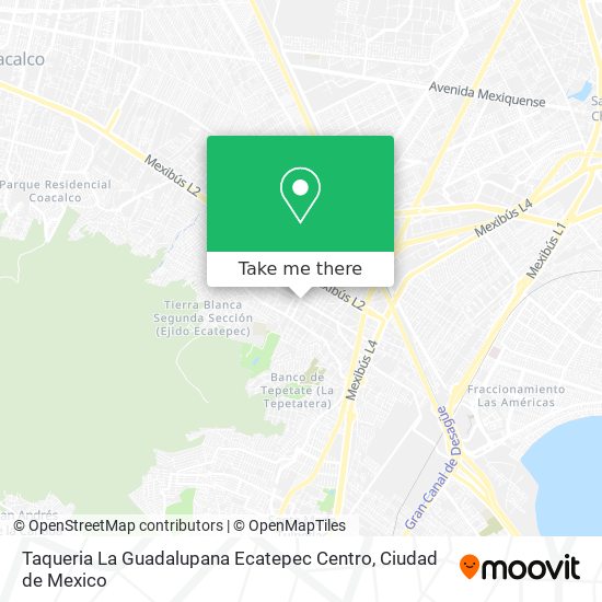 Taqueria La Guadalupana Ecatepec Centro map