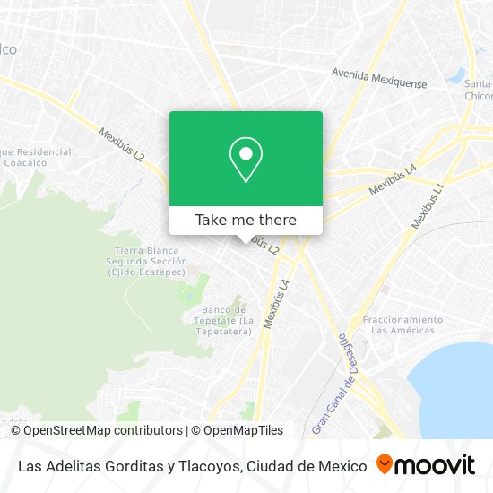 Las Adelitas Gorditas y Tlacoyos map