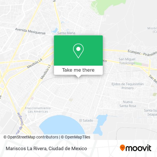 Mariscos La Rivera map