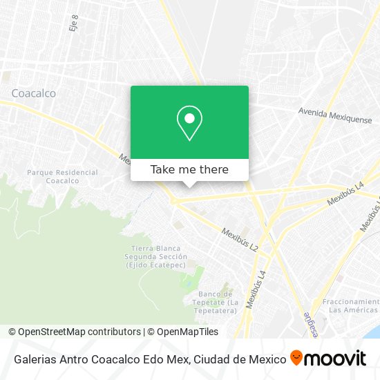 Mapa de Galerias Antro Coacalco Edo Mex