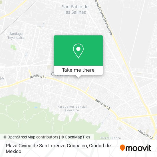 Plaza Civica de San Lorenzo Coacalco map