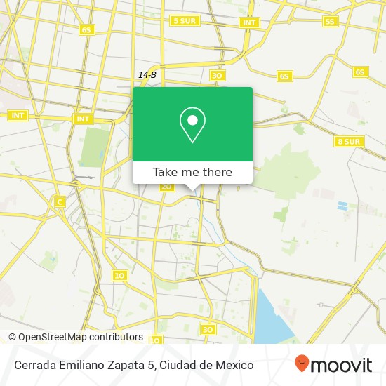 Cerrada Emiliano Zapata 5 map