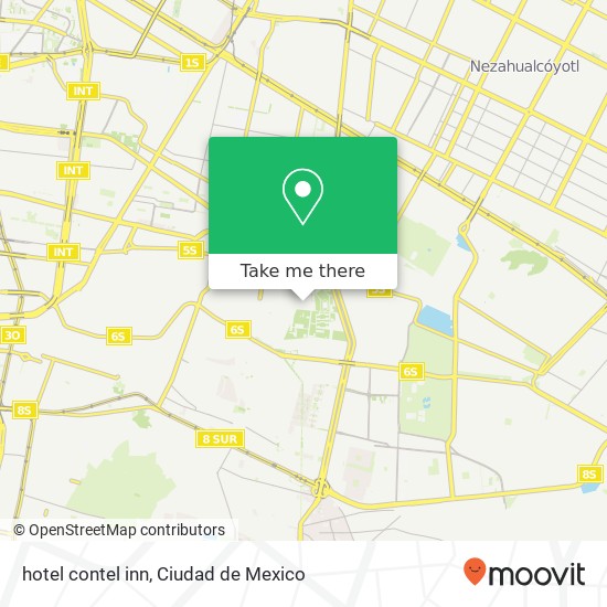 hotel contel inn map