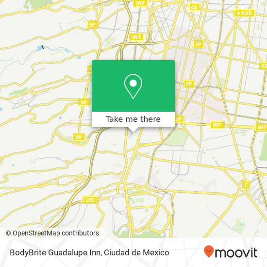 Mapa de BodyBrite Guadalupe Inn