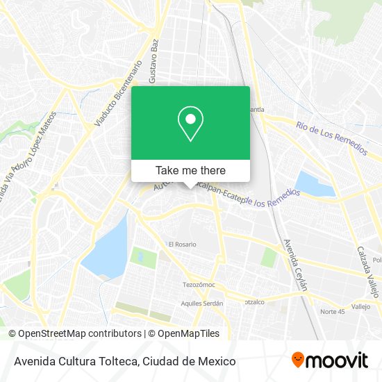 Avenida Cultura Tolteca map