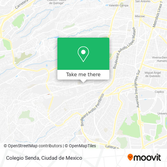 Colegio Senda map