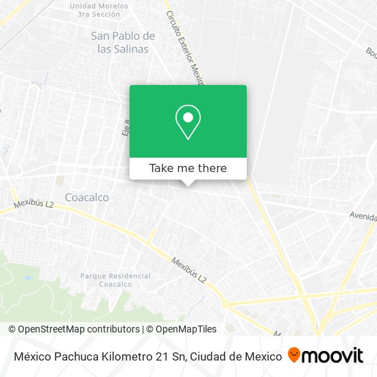 México Pachuca Kilometro 21 Sn map